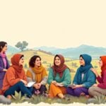 Women discussing community empowerment in Armenia.