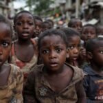 Children in Haiti facing fear and uncertainty amid violence.