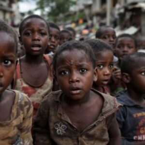 Children in Haiti facing fear and uncertainty amid violence.