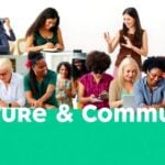 Collage of diverse individuals engaged in creative projects.
