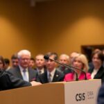 IRI President speaks at CSIS event on democracy.