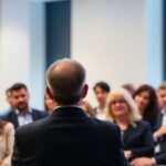 Andreas Dracopoulos speaking at a philanthropy conference.