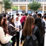 King Faisal Foundation representatives at career day event.