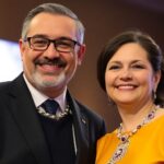 Ekaramurza and Tsihanouskaya at the award ceremony.