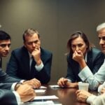 Landlords and tenants in a heated discussion.