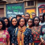 Diverse group of human rights defenders united in Kenya.