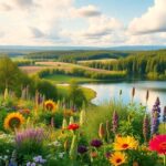 Sweden's rich biodiversity with lush greenery and wildlife.