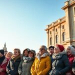 A diverse crowd gathered in unity in Munich.