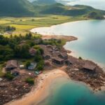 Rescue teams assisting citizens in earthquake-affected Vanuatu.