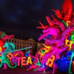 Photograph of the 'Unbreakable' art installation in Riga.