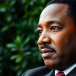 Dr. King’s portrait with a warm, inviting expression outdoors.