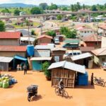 Photograph of Liberia's markets and businesses in growth.