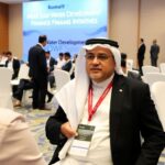 Dr. Alkhalifa speaking at a water development conference.