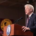 President Clinton delivers a speech honoring Dr. King.