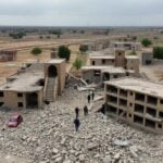 Destruction in Afghanistan after a devastating earthquake.