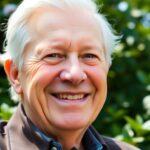 Portrait of President Jimmy Carter smiling in nature.