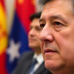 President Fernandez speaking at an Ibero-American dialogue event.