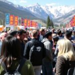 Sundance Film Festival with filmmakers and attendees engaged.