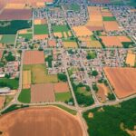Diverse landscapes of Sub-Saharan Africa showing land use patterns.