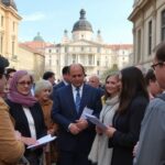 Diverse participants engaged in serious discussions in Bucharest.
