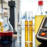 Laboratory equipment for measuring ketones and lactate.
