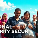 Humanitarian workers assisting communities in need with compassion.
