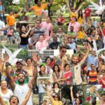 Diverse people united for democracy and human rights.