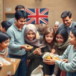British citizens volunteering and supporting those in need.