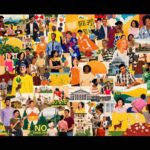 Diverse individuals collaborating for human rights and democracy.