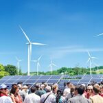 Diverse leaders in discussion about climate and energy.