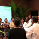 Leaders collaborate at a conference in Barbados on energy access.