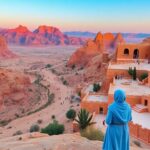 Shreen conserving heritage amidst AlUla's stunning landscapes.