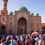 Al-Nouri Mosque complex during UNESCO's live event.