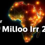 Vibrant map of Africa with energy sources and connections.