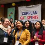 Diverse youth activists engaging in discussion at CSW69.