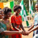 Nigerian women and youth collaborate.