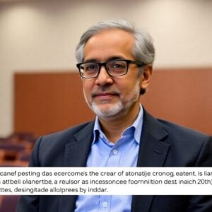 Economist Abhijit Banerjee in a professional setting.